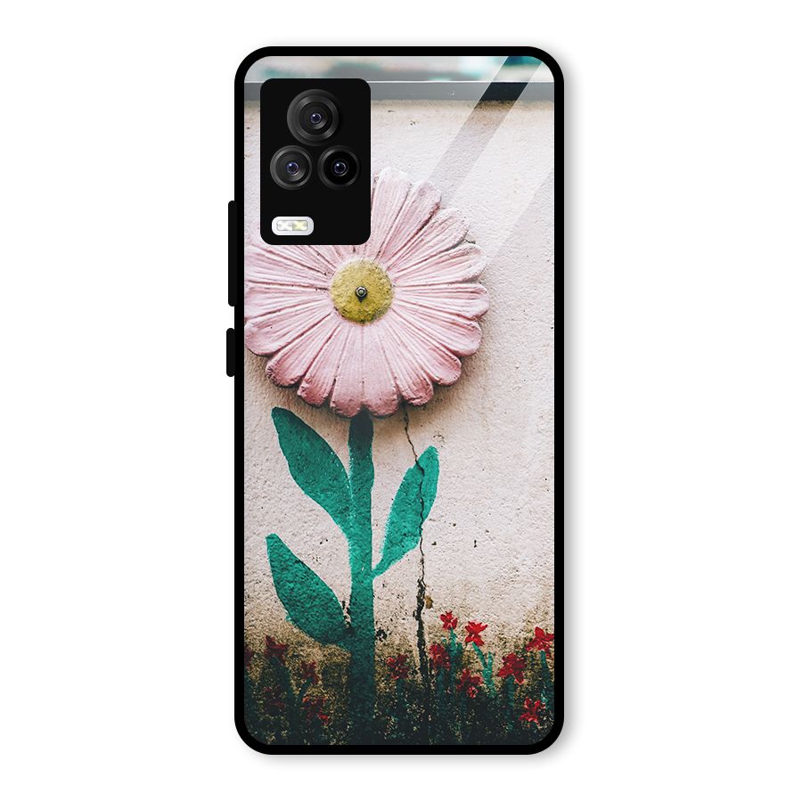 Creativity Flower Glass Back Case for Vivo iQOO 7 Legend 5G