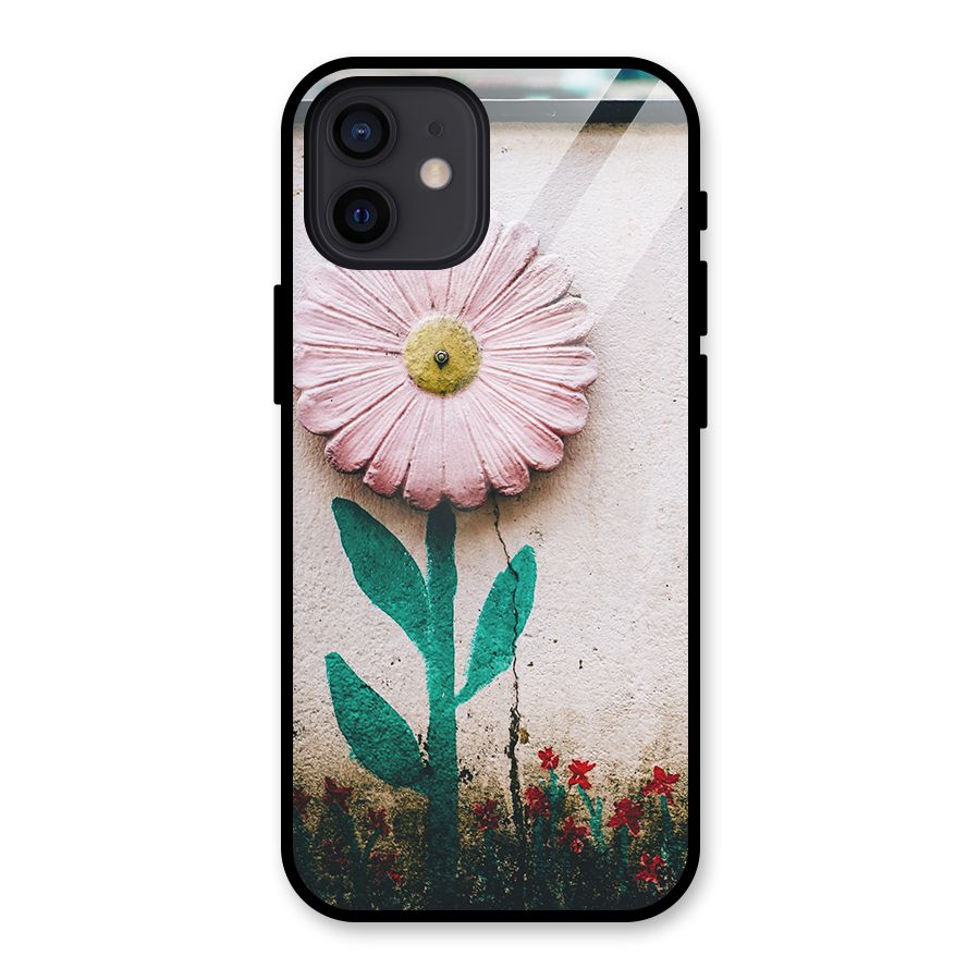 Creativity Flower Glass Back Case for iPhone 12