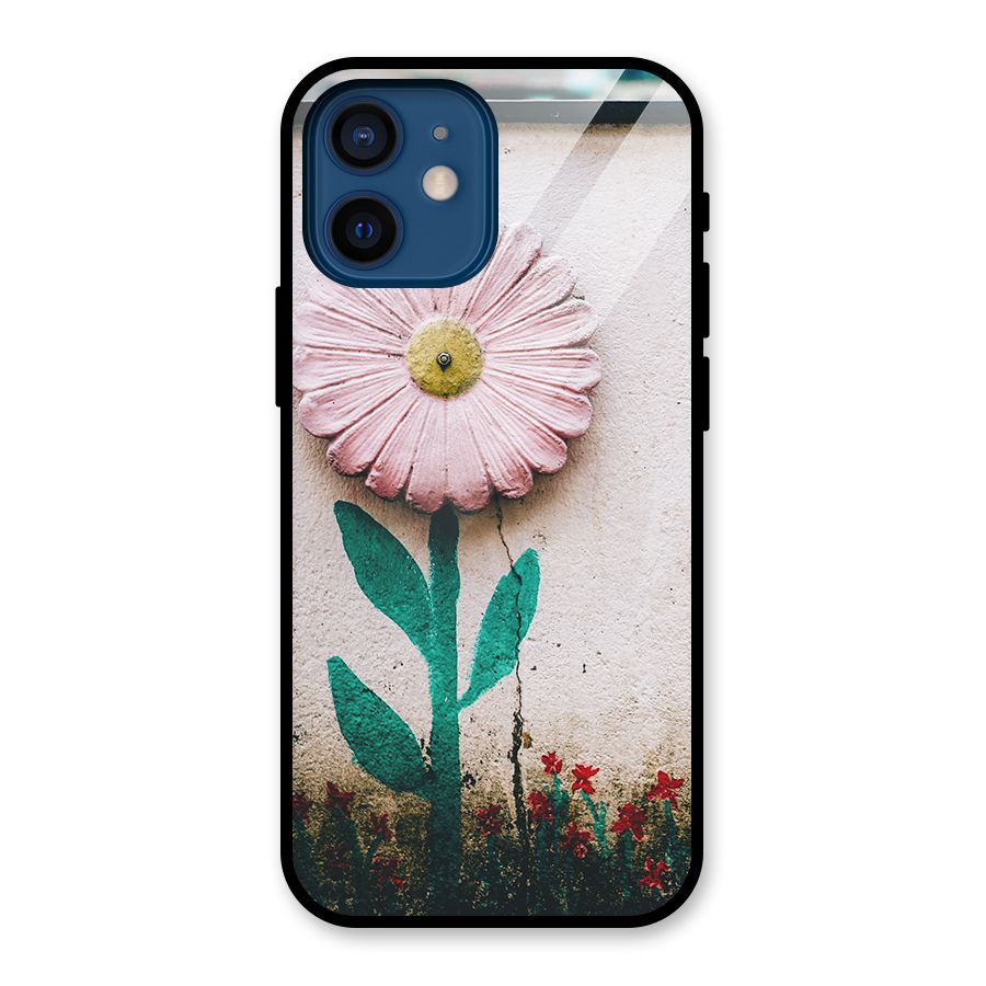 Creativity Flower Glass Back Case for iPhone 12 Mini