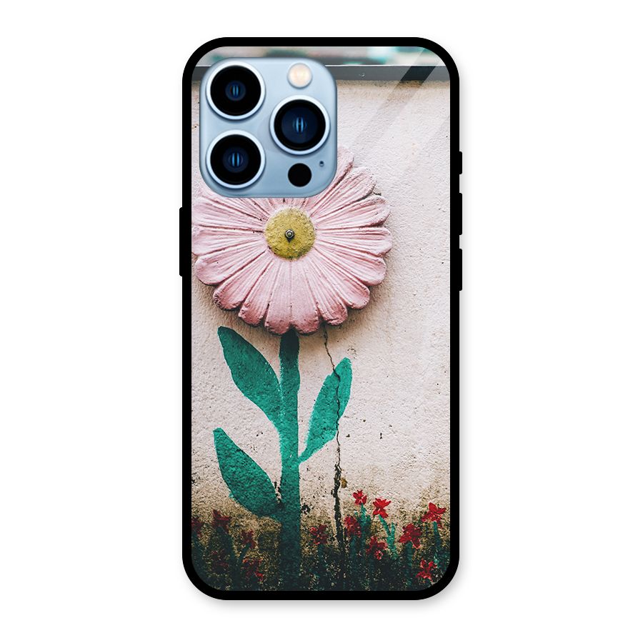 Creativity Flower Glass Back Case for iPhone 13 Pro