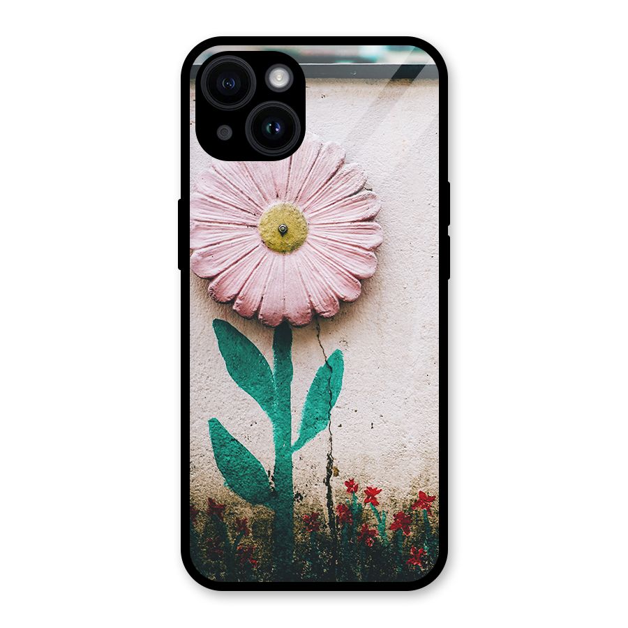 Creativity Flower Glass Back Case for iPhone 14