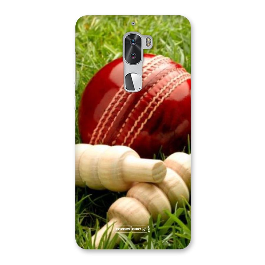 Cricket Ball and Stumps Back Case for Coolpad Cool 1