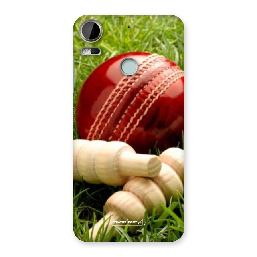 Cricket Ball and Stumps Back Case for Desire 10 Pro