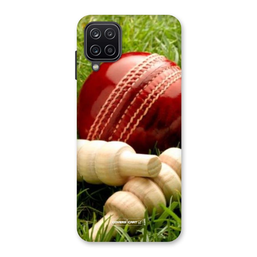 Cricket Ball and Stumps Back Case for Galaxy A12
