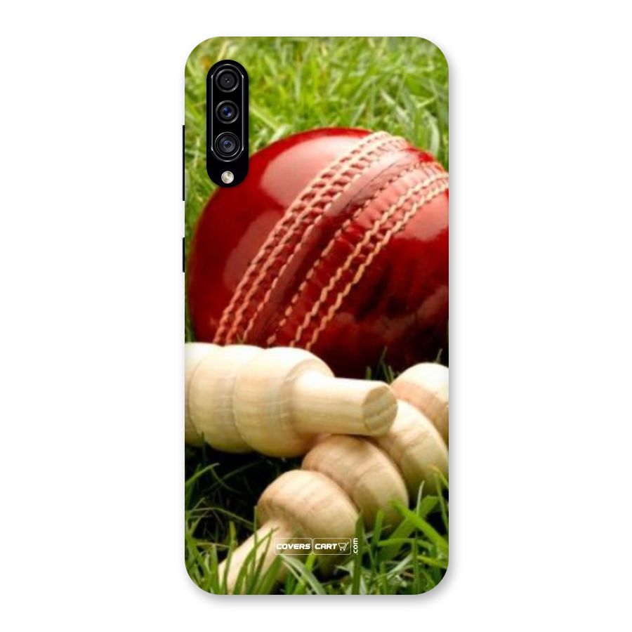 Cricket Ball and Stumps Back Case for Galaxy A30s