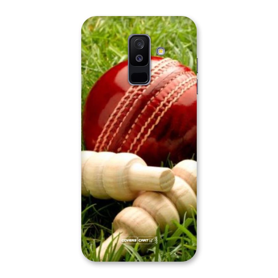 Cricket Ball and Stumps Back Case for Galaxy A6 Plus