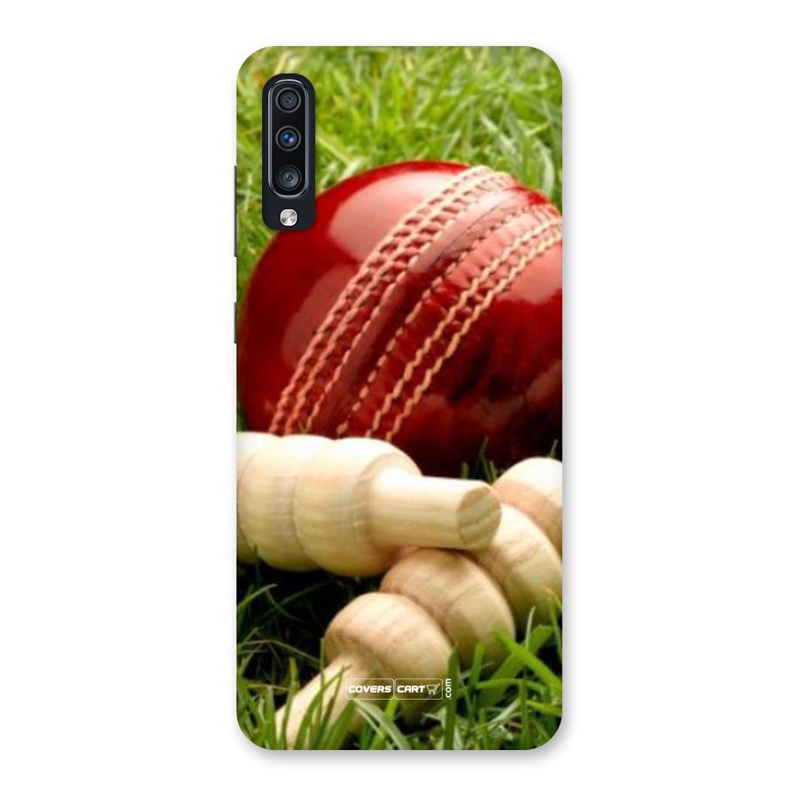 Cricket Ball and Stumps Back Case for Galaxy A70