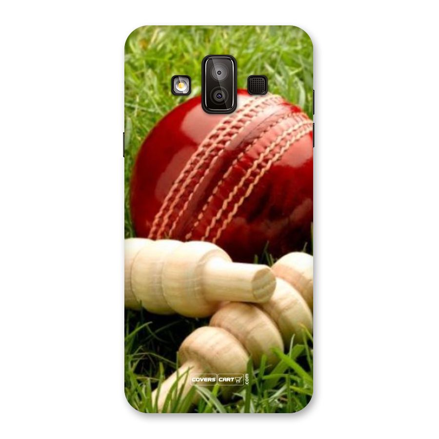 Cricket Ball and Stumps Back Case for Galaxy J7 Duo
