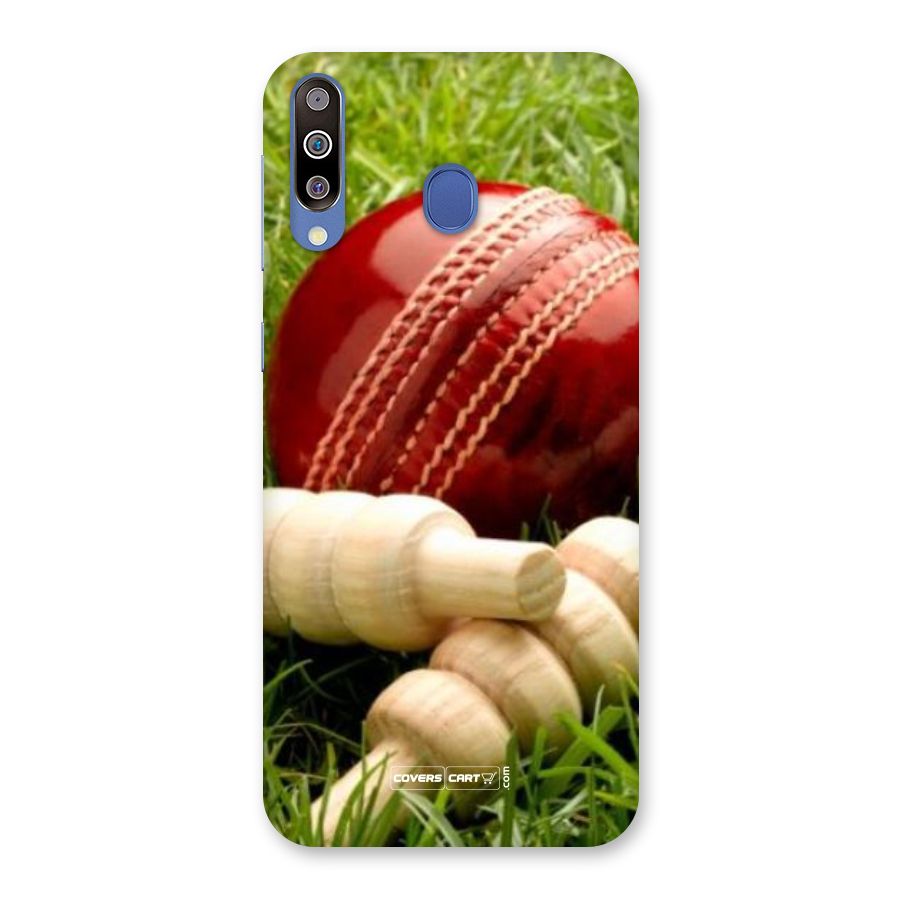 Cricket Ball and Stumps Back Case for Galaxy M30