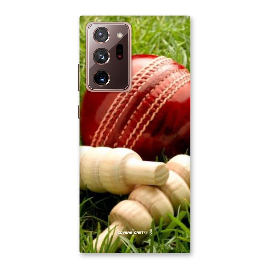 Cricket Ball and Stumps Back Case for Galaxy Note 20 Ultra