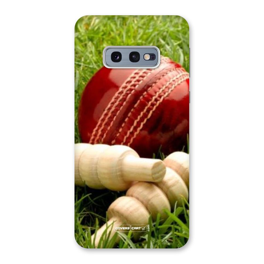 Cricket Ball and Stumps Back Case for Galaxy S10e
