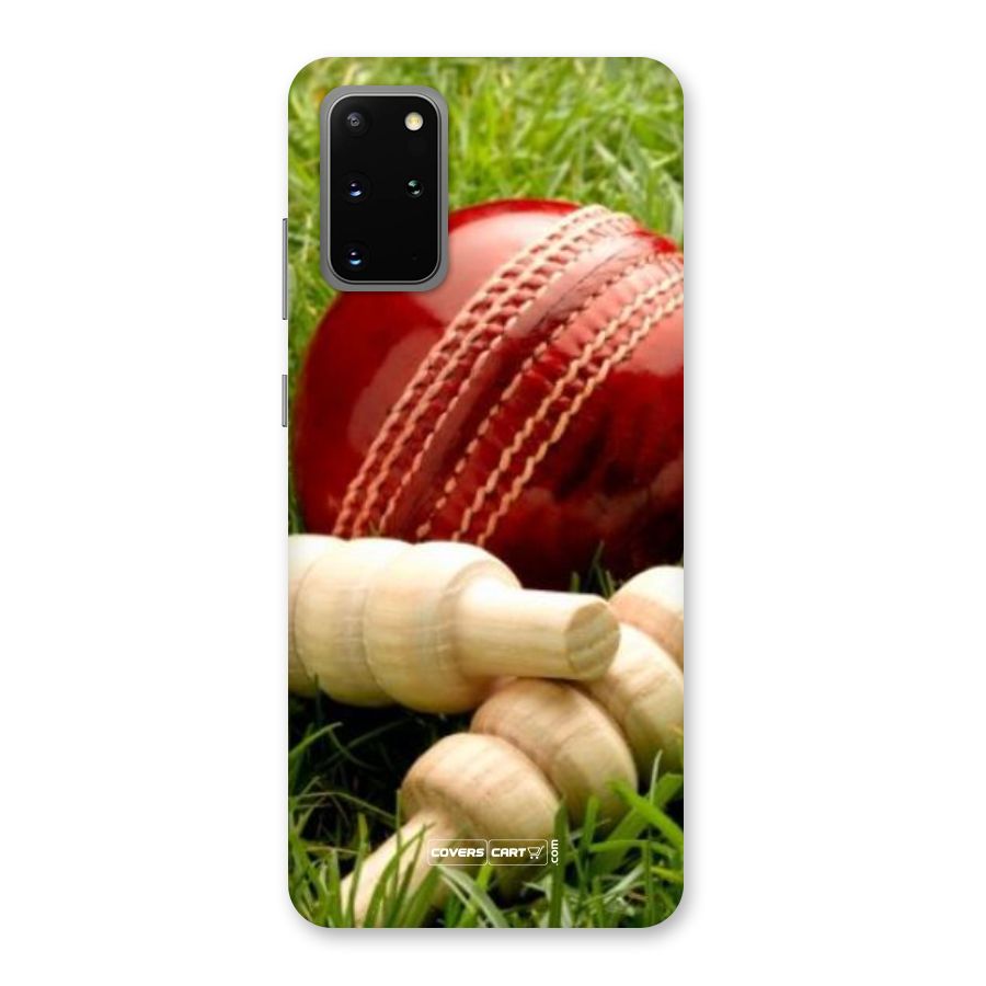 Cricket Ball and Stumps Back Case for Galaxy S20 Plus
