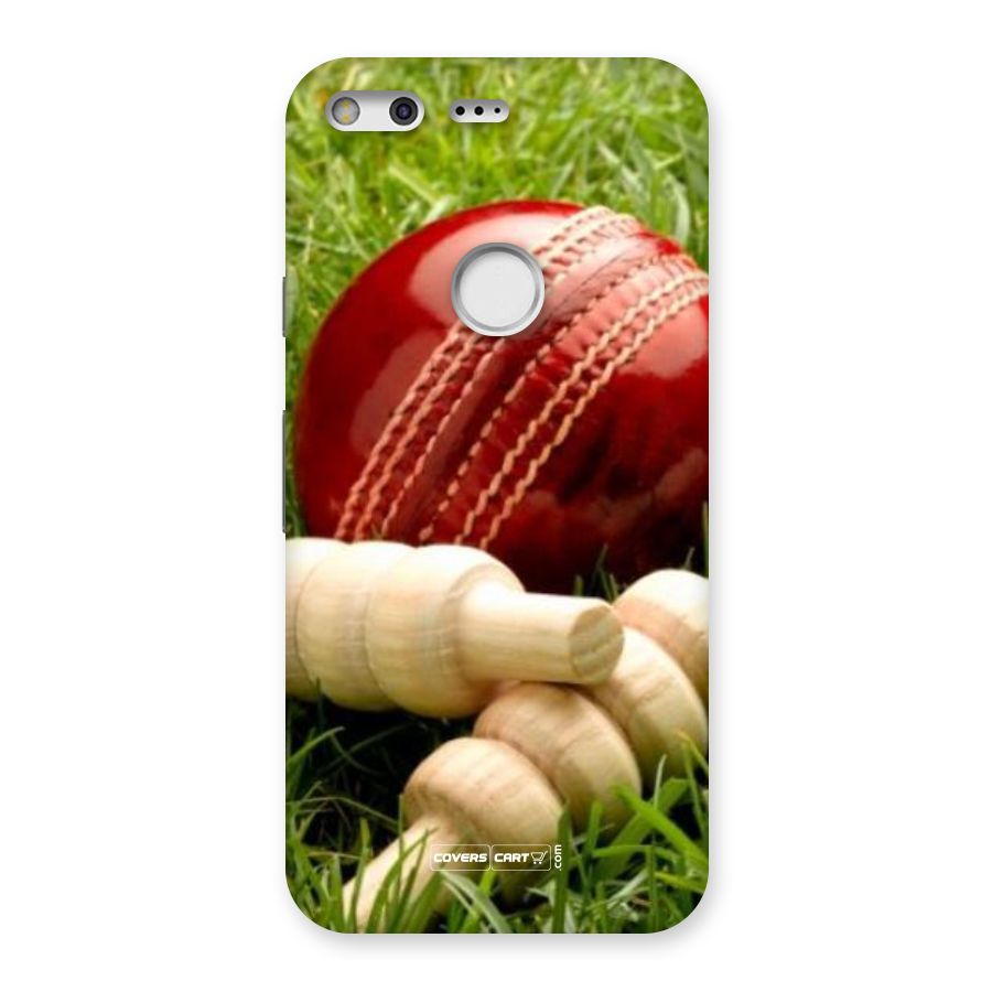 Cricket Ball and Stumps Back Case for Google Pixel