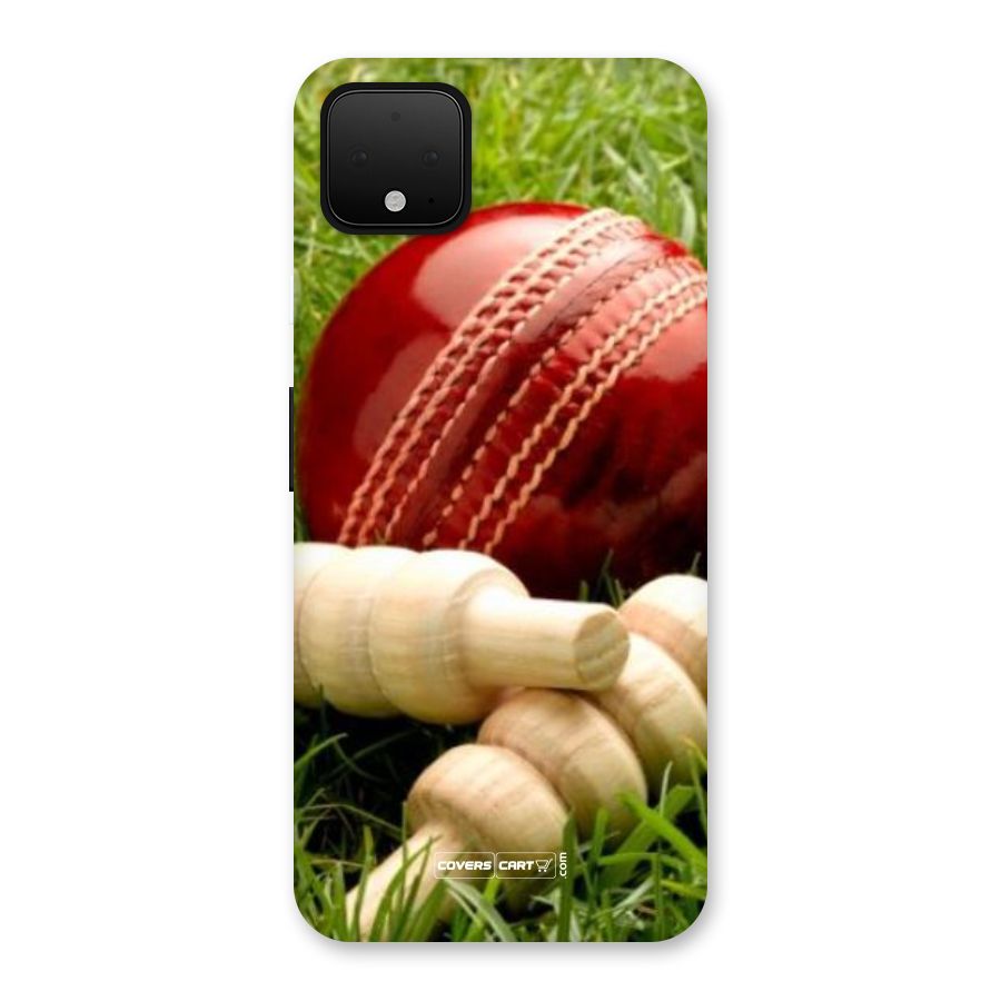 Cricket Ball and Stumps Back Case for Google Pixel 4 XL