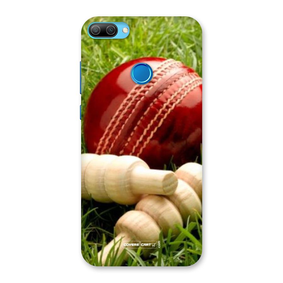 Cricket Ball and Stumps Back Case for Honor 9N