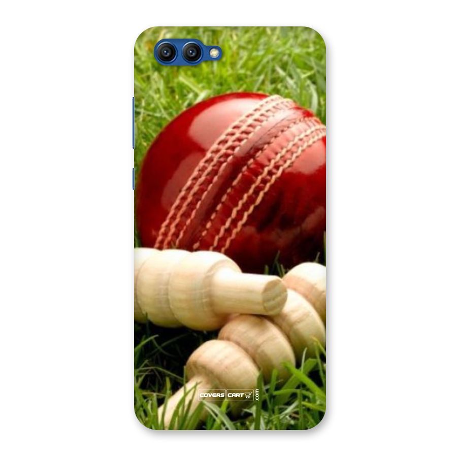 Cricket Ball and Stumps Back Case for Honor View 10