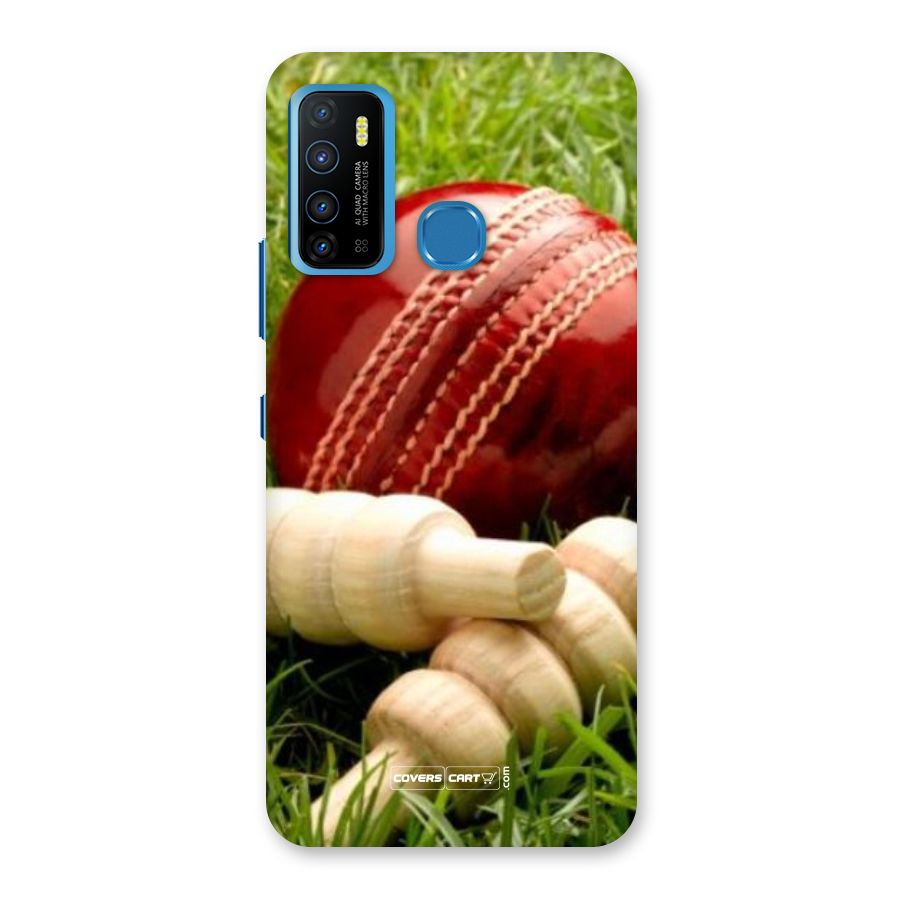 Cricket Ball and Stumps Back Case for Infinix Hot 9