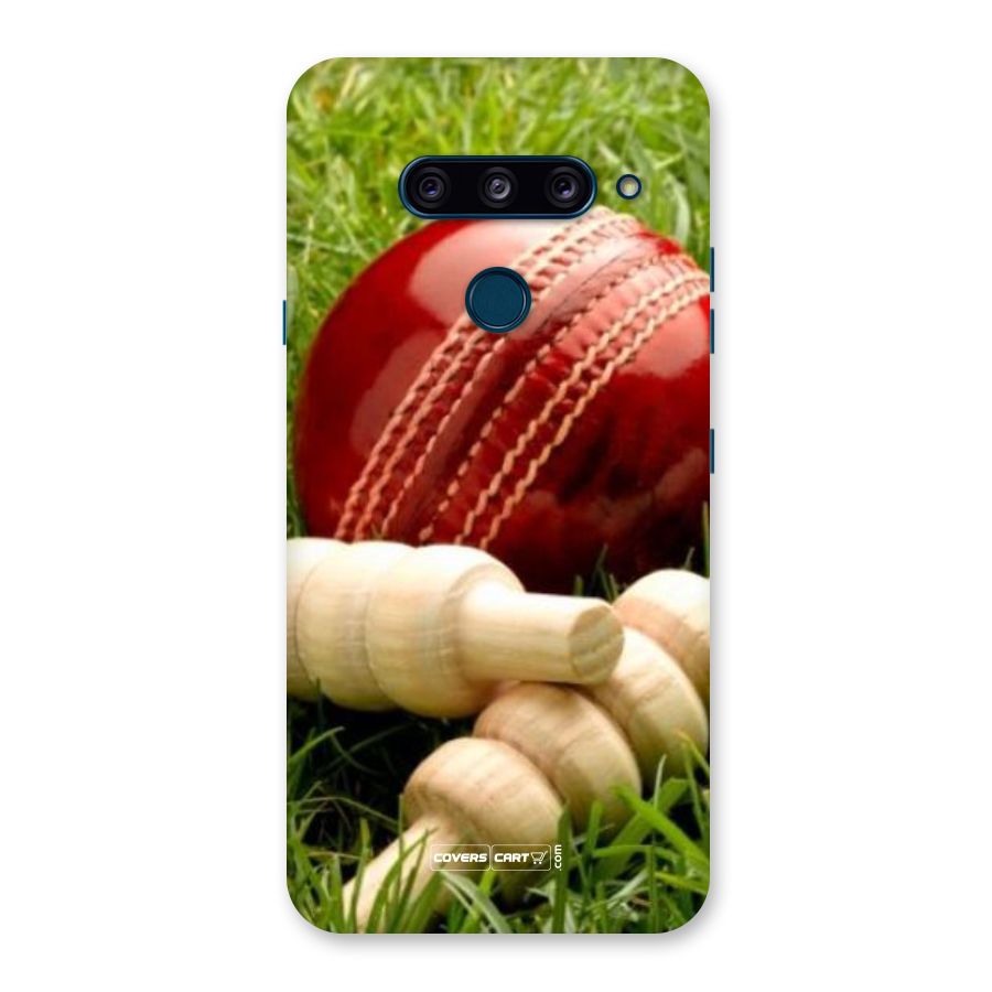 Cricket Ball and Stumps Back Case for LG  V40 ThinQ