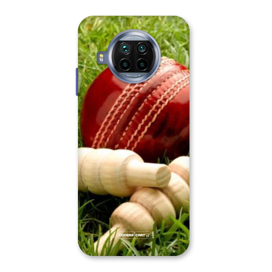 Cricket Ball and Stumps Back Case for Mi 10i