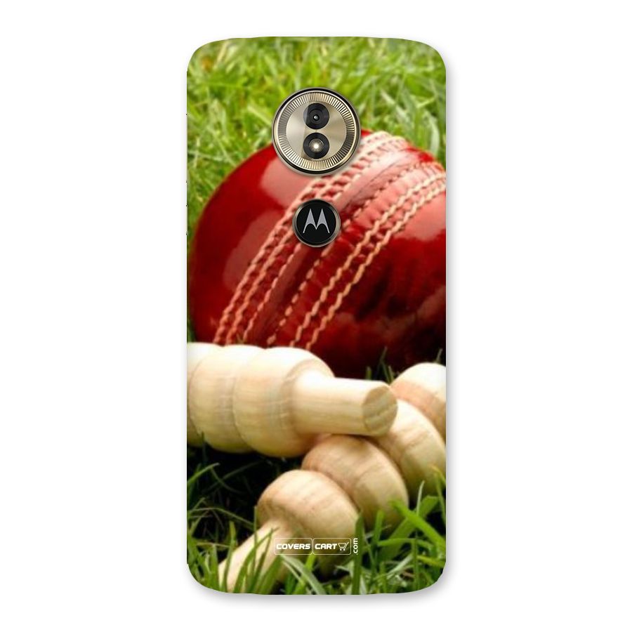 Cricket Ball and Stumps Back Case for Moto G6 Play