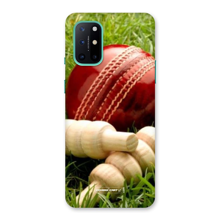 Cricket Ball and Stumps Back Case for OnePlus 8T