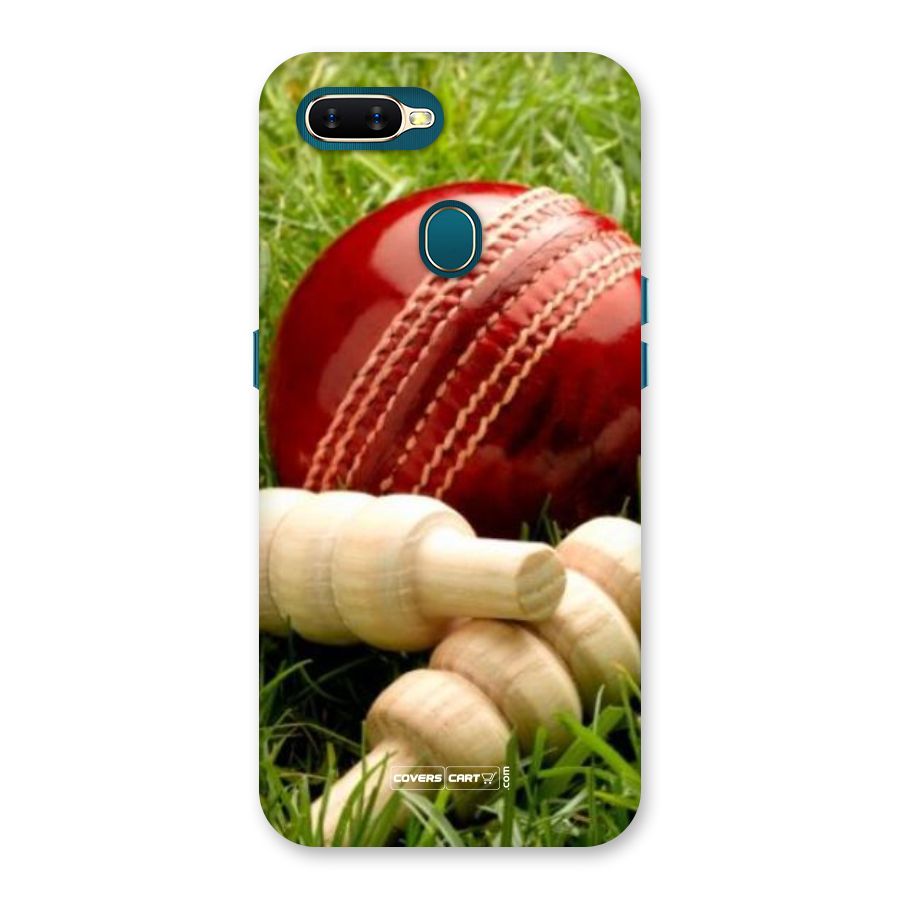 Cricket Ball and Stumps Back Case for Oppo A11k