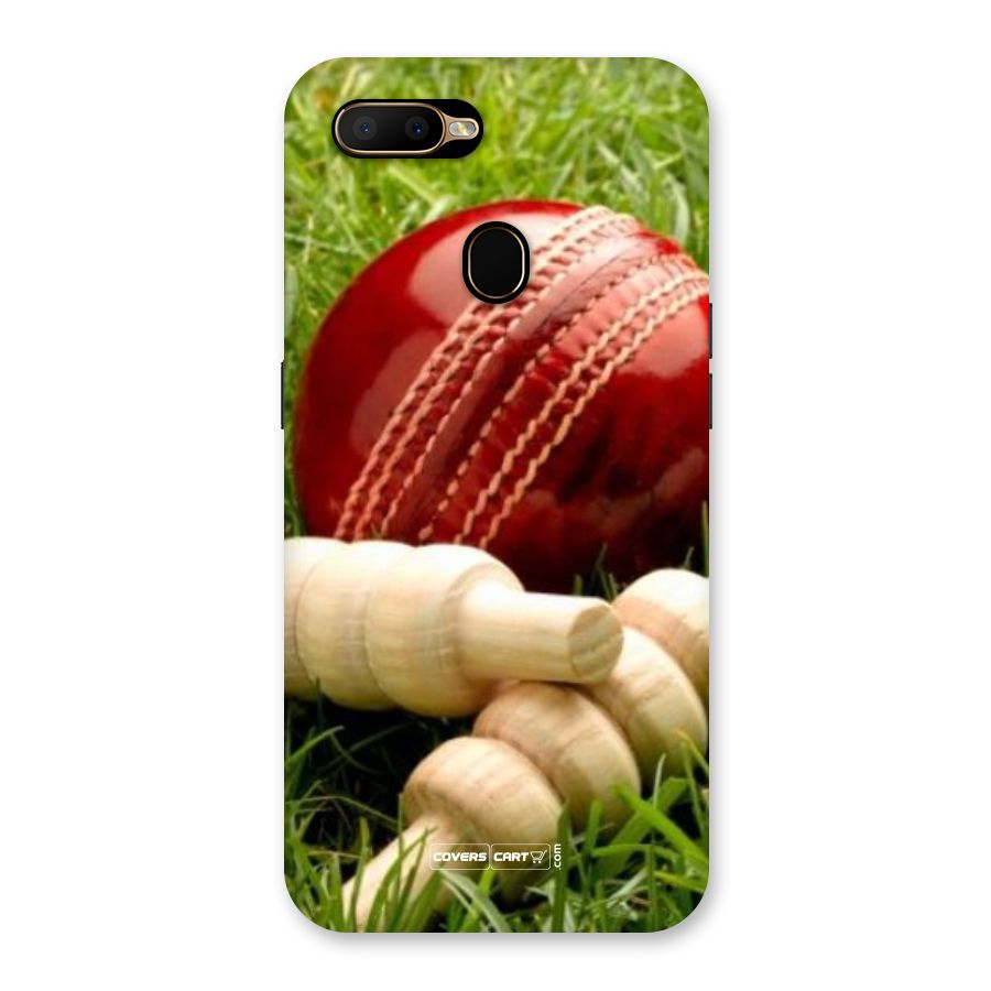 Cricket Ball and Stumps Back Case for Oppo A5s