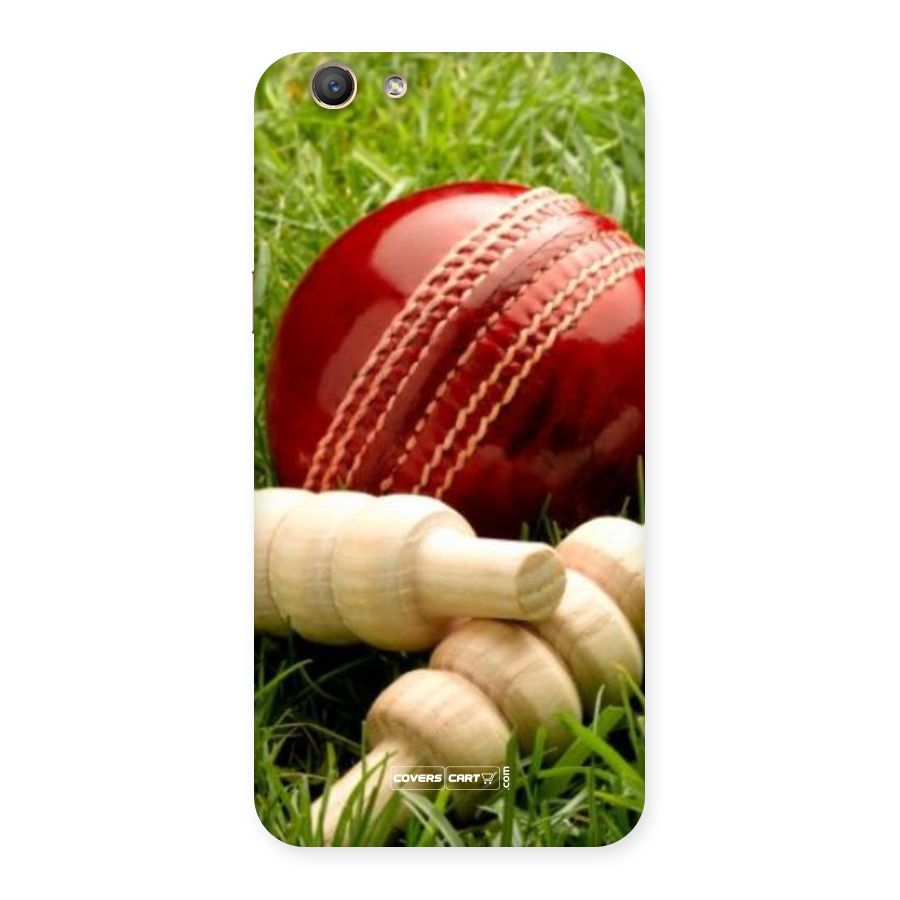 Cricket Ball and Stumps Back Case for Oppo F1s