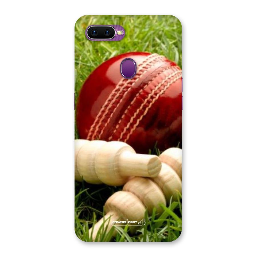 Cricket Ball and Stumps Back Case for Oppo F9