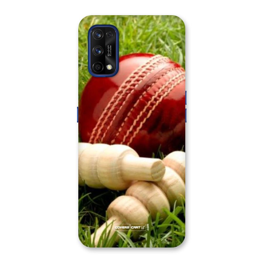 Cricket Ball and Stumps Back Case for Realme 7 Pro