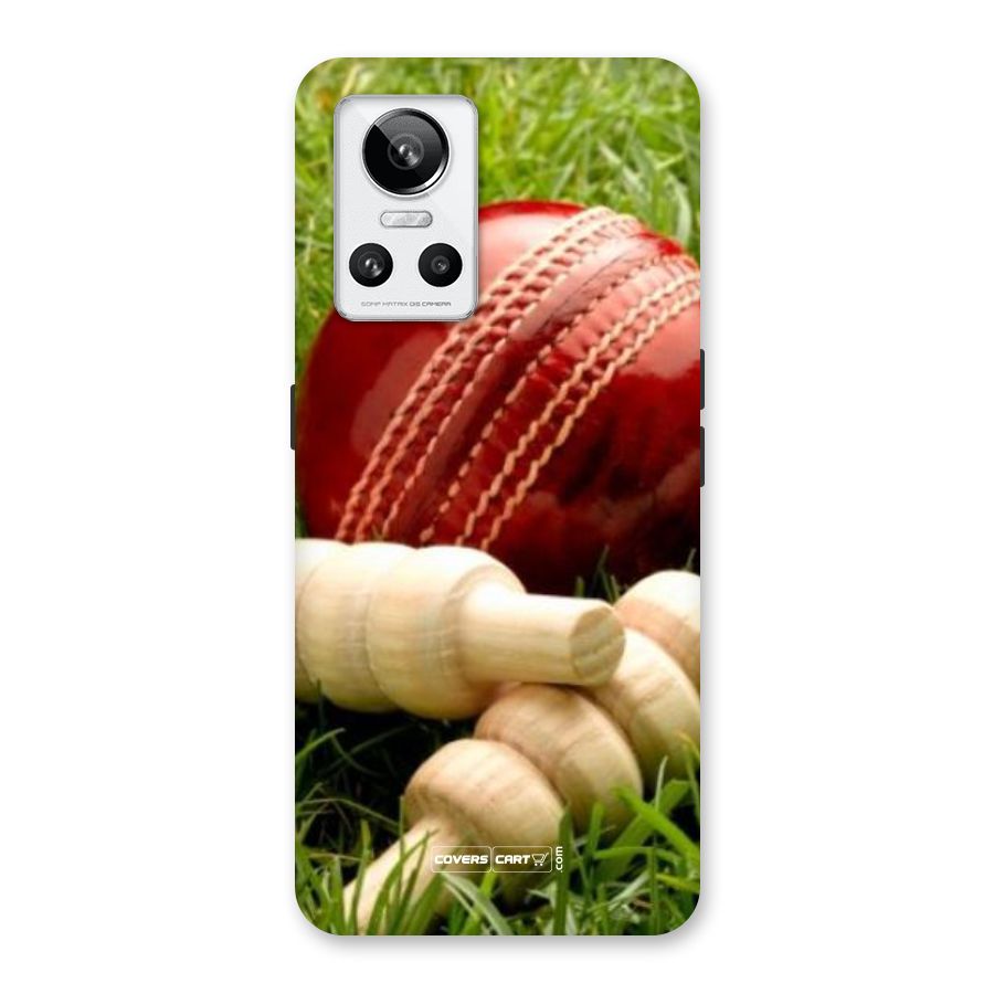 Cricket Ball and Stumps Back Case for Realme GT Neo 3