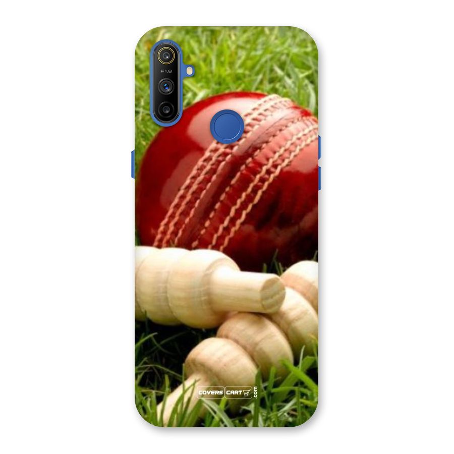 Cricket Ball and Stumps Back Case for Realme Narzo 10A