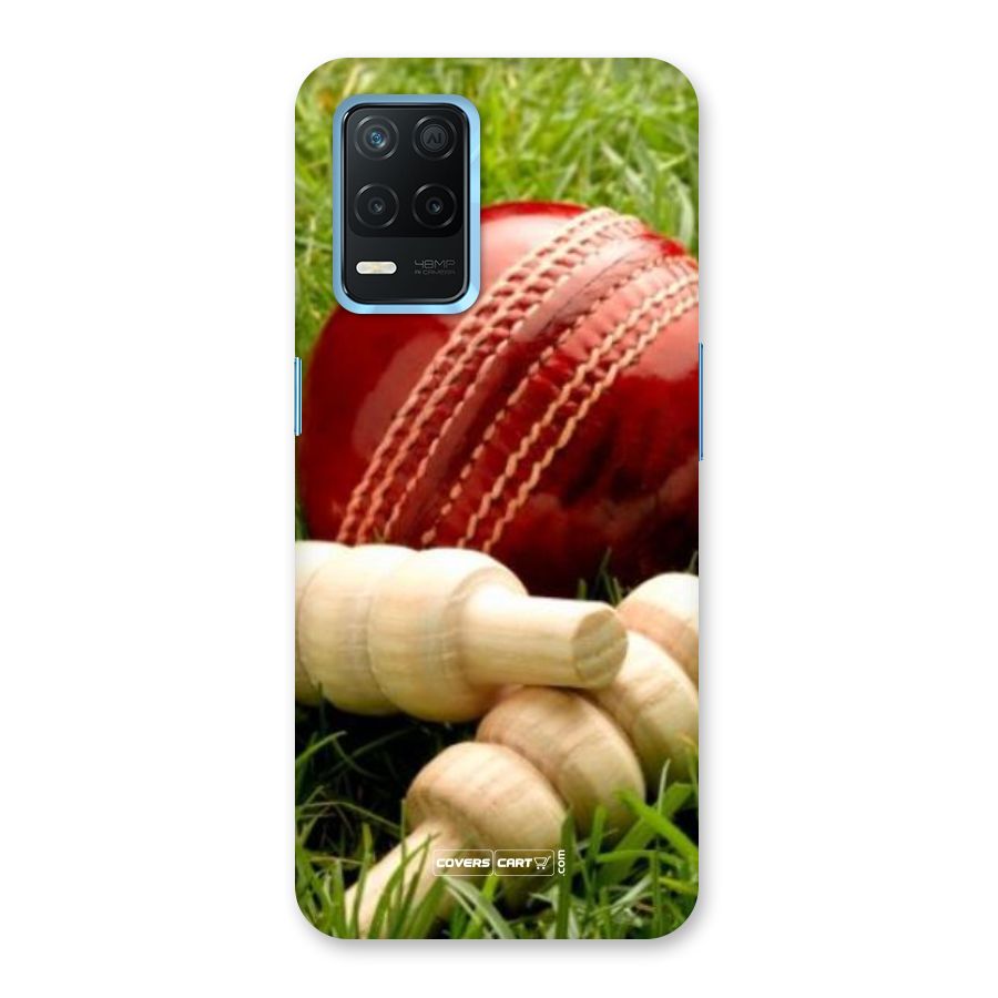 Cricket Ball and Stumps Back Case for Realme Narzo 30 5G