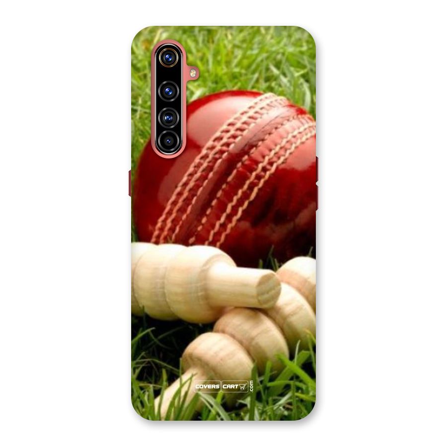 Cricket Ball and Stumps Back Case for Realme X50 Pro