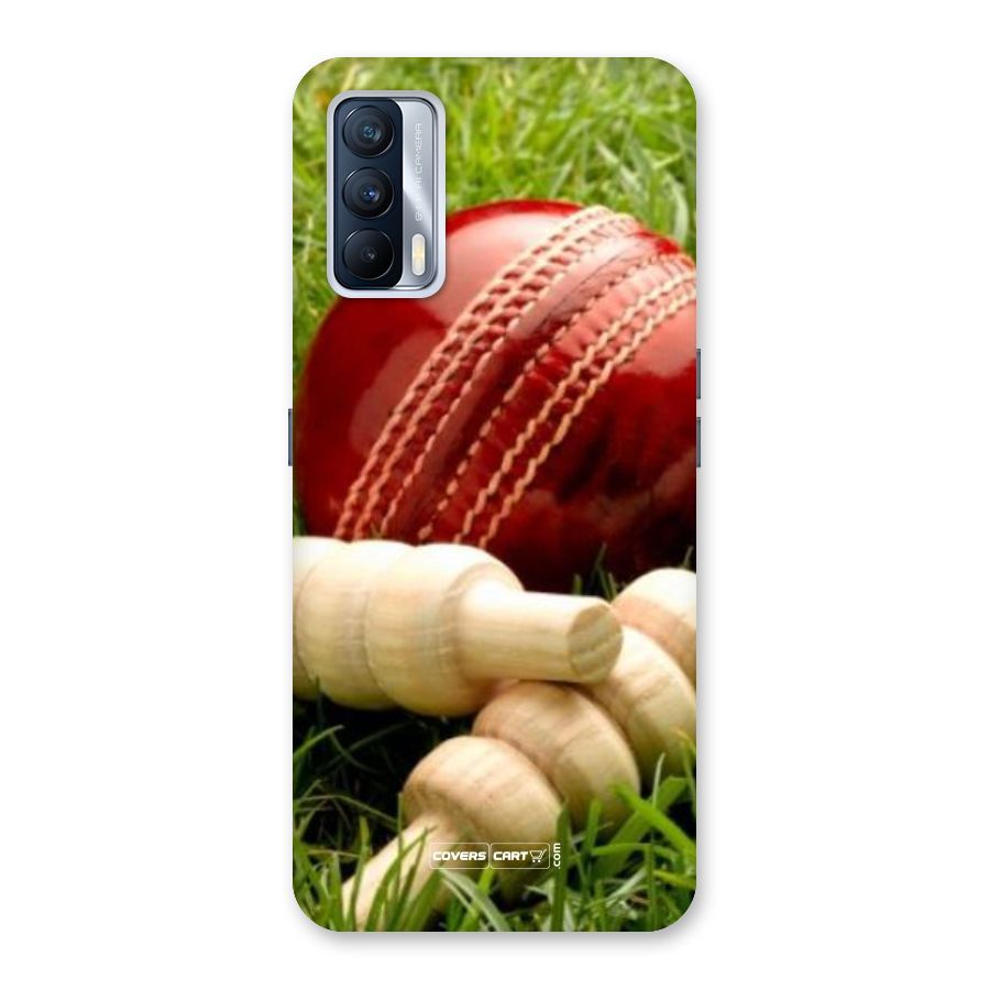 Cricket Ball and Stumps Back Case for Realme X7