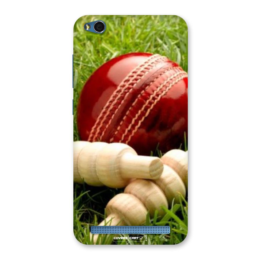 Cricket Ball and Stumps Back Case for Redmi 5A