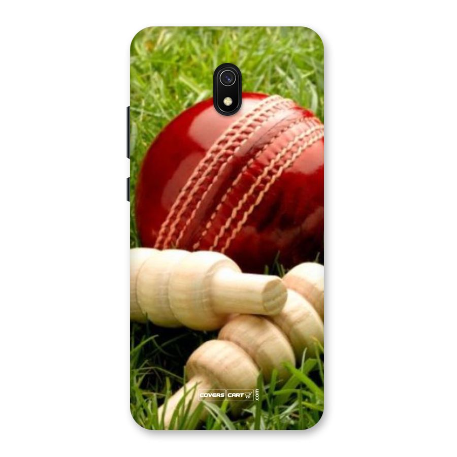 Cricket Ball and Stumps Back Case for Redmi 8A