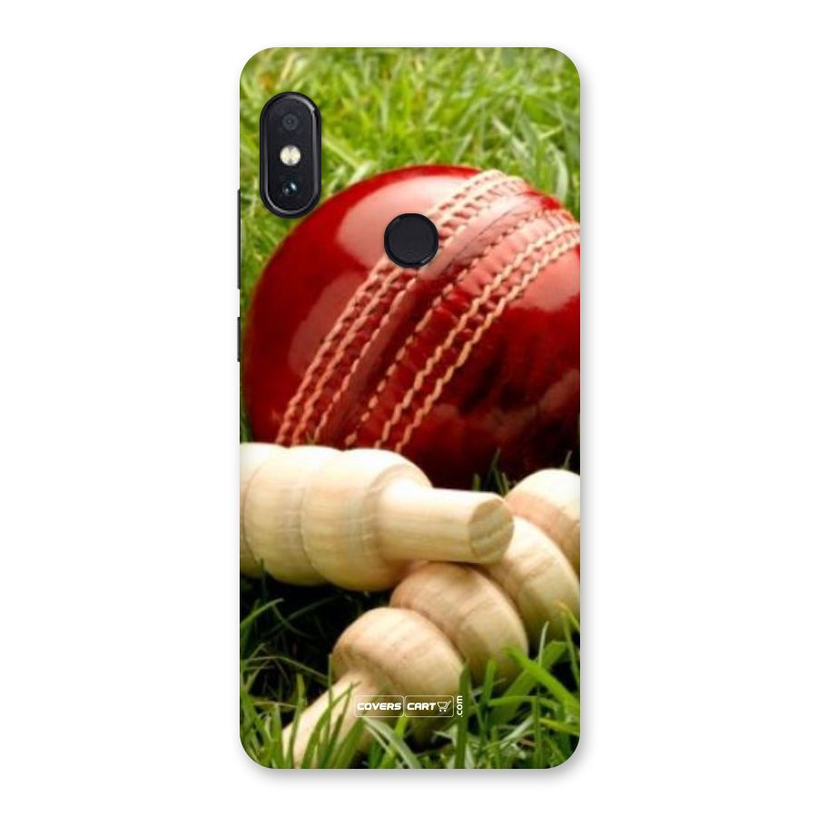Cricket Ball and Stumps Back Case for Redmi Note 5 Pro