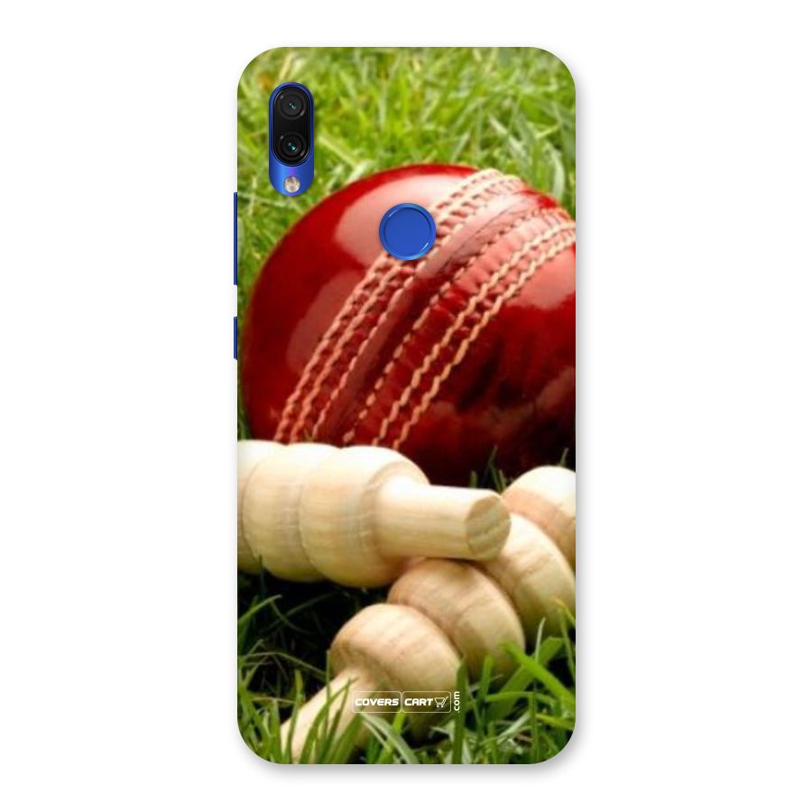 Cricket Ball and Stumps Back Case for Redmi Note 7S