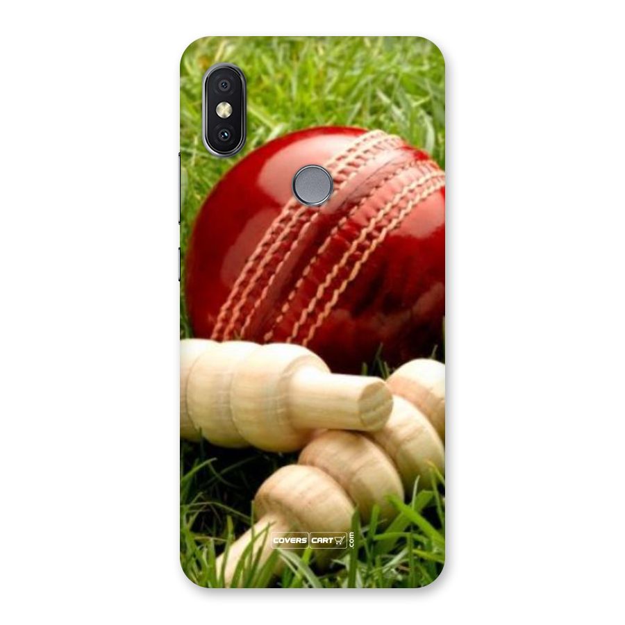 Cricket Ball and Stumps Back Case for Redmi Y2