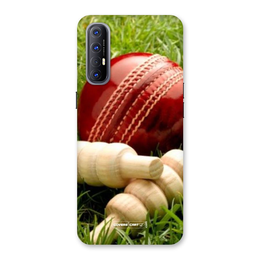 Cricket Ball and Stumps Back Case for Reno3 Pro