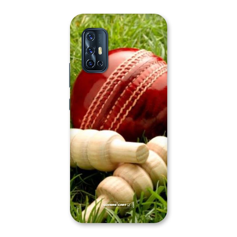 Cricket Ball and Stumps Back Case for Vivo V17