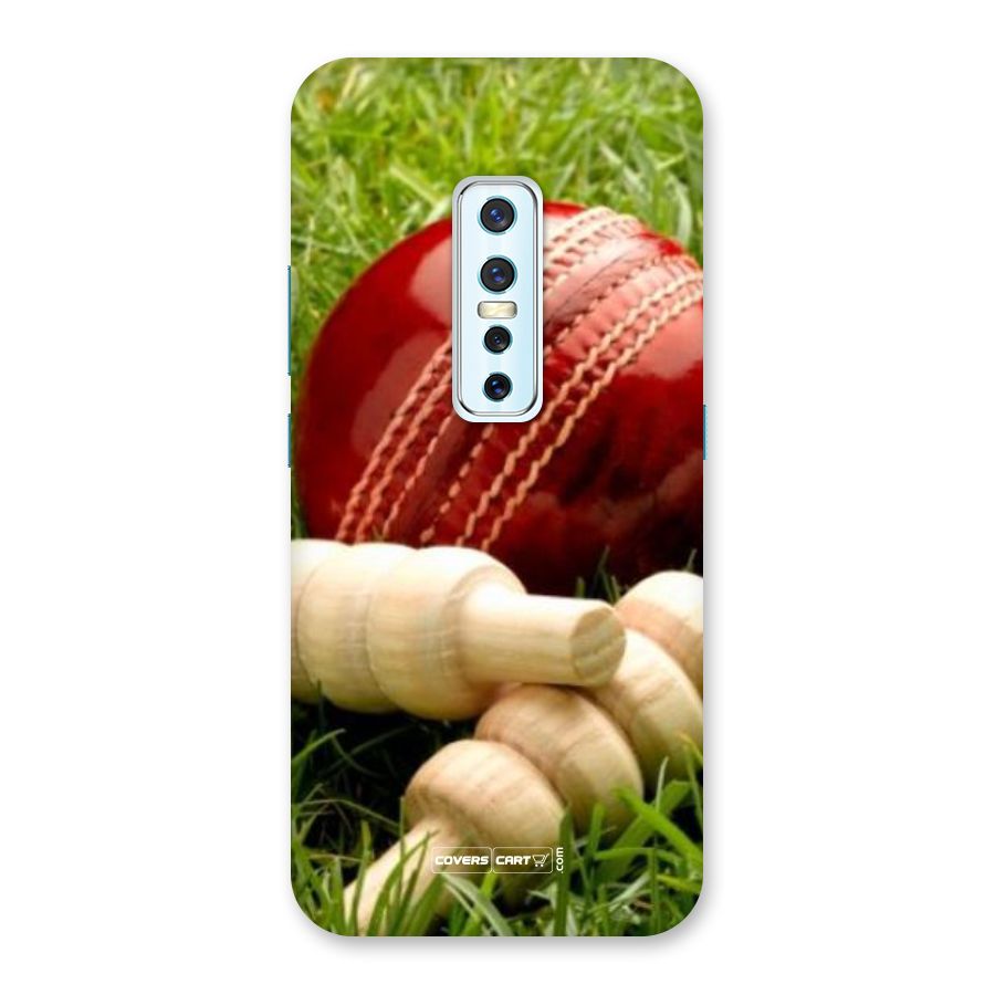 Cricket Ball and Stumps Back Case for Vivo V17 Pro