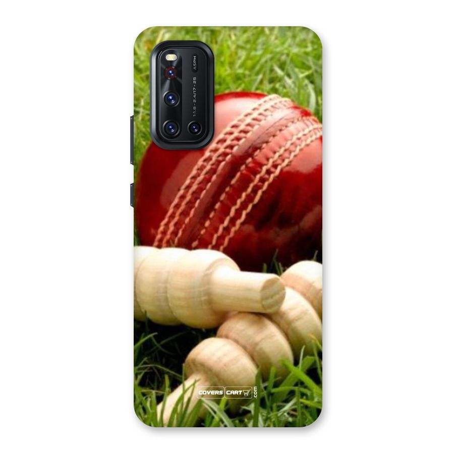 Cricket Ball and Stumps Back Case for Vivo V19
