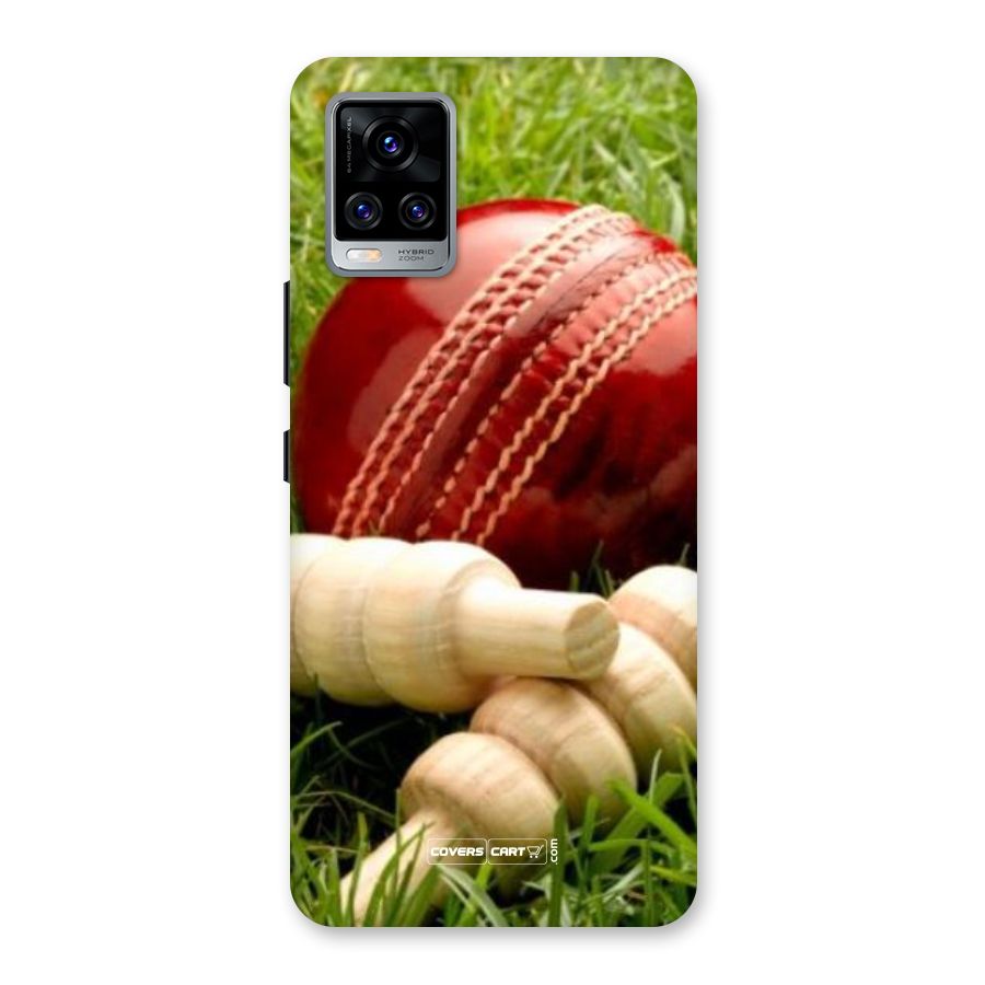 Cricket Ball and Stumps Back Case for Vivo V20 Pro