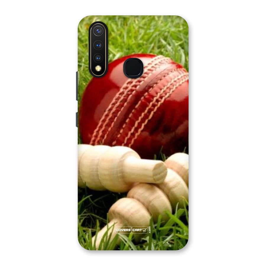 Cricket Ball and Stumps Back Case for Vivo Y19