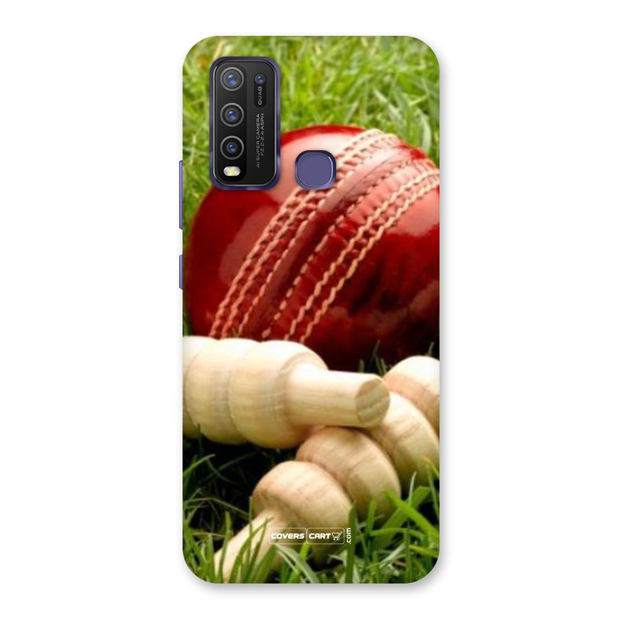Cricket Ball and Stumps Back Case for Vivo Y50