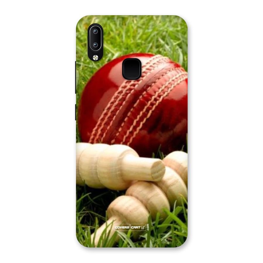 Cricket Ball and Stumps Back Case for Vivo Y93