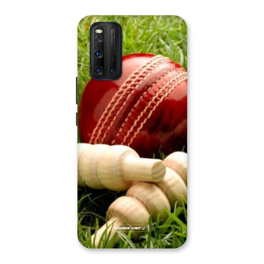 Cricket Ball and Stumps Back Case for Vivo iQOO 3