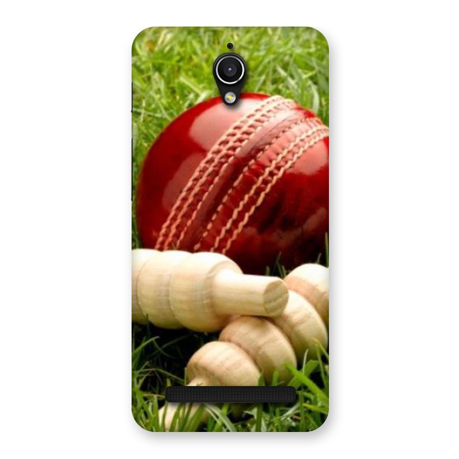 Cricket Ball and Stumps Back Case for Zenfone Go